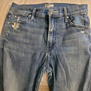 Mother Rascal crop ankle jeans